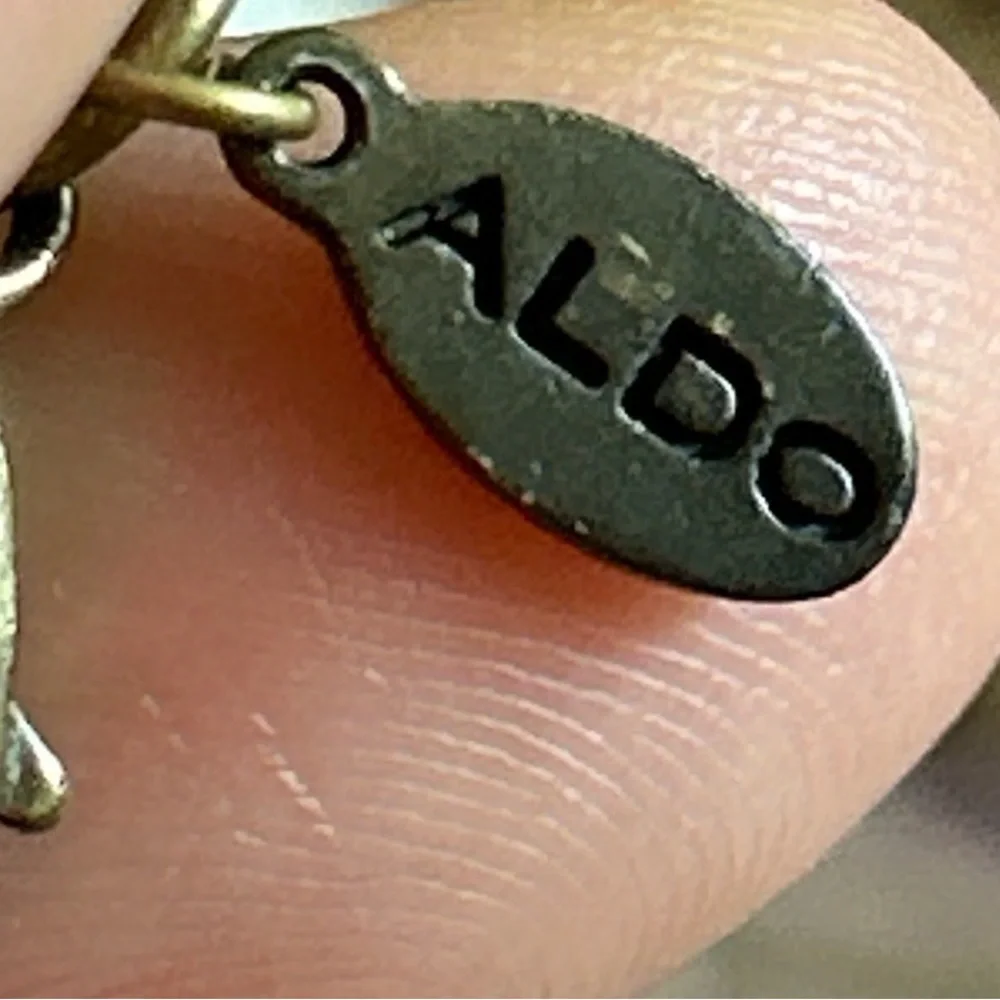 Vintage ALDO Gunmetal Mesh Necklace 40
